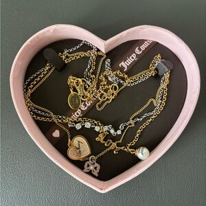 Juicy Couture Gold and Silver Charm Necklace